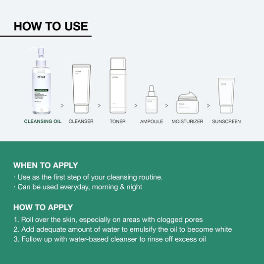 ANUA Heartleaf Pore Cleansing Oil Mild