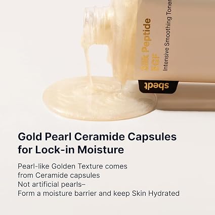 SUNGBOON EDITOR Silk Peptide EGF Toner, For Face & Body, 300ml/10.14 fl.oz Value Size, EGF, 30 Peptides, Ceramide Capsules, Smoothing Glow, Fine Line & Wrinkle Care, Forehead Firming, Korean Skin Care