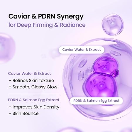 BIODANCE Rejuvenating Caviar PDRN Real Deep Mask, Overnight Hydrogel Face Mask, Skin Firming, Radiance, Enhancing Skin Recovery (1x)