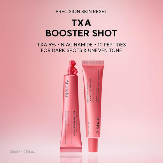 Arencia TXA Booster Shot Serum with 5% Tranexamic Acid & Peptides, Skin Tone Balancing & Hydration Support, Lightweight Daily Skincare