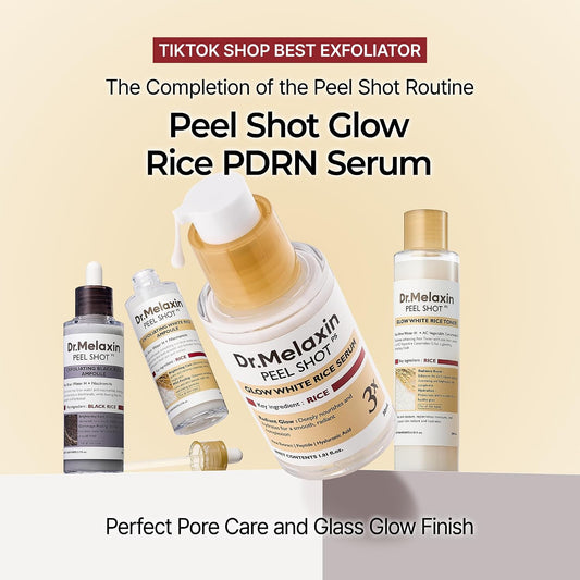 Dr.Melaxin Peel Shot Glow Rice PDRN Serum Facial Skin Care Smooth Texture For Pore Care Korean Skin Care
