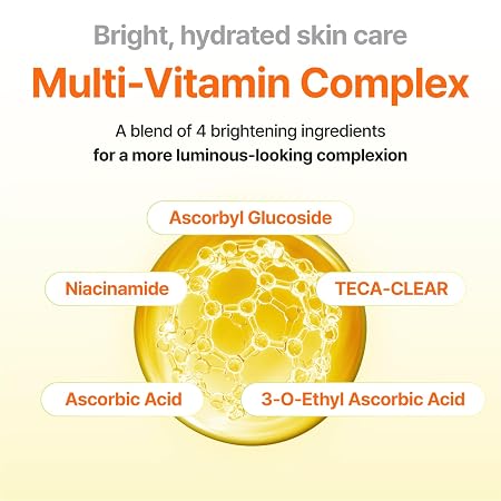 CENTELLIAN 24 Madeca Vitamin Glowing Serum Mask - For Dull Skin | TECA Masks with Triple Vitamin Complex and Hyaluronic Acid for Radiance, Hydration and Dull Skin Care, 7 Count