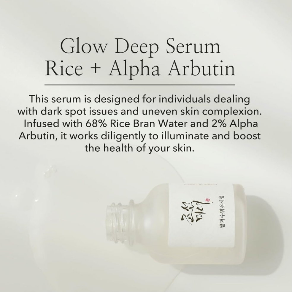 Suero iluminador Beauty of Joseon Glow Deep Serum Rice + Alpha-Arbutin