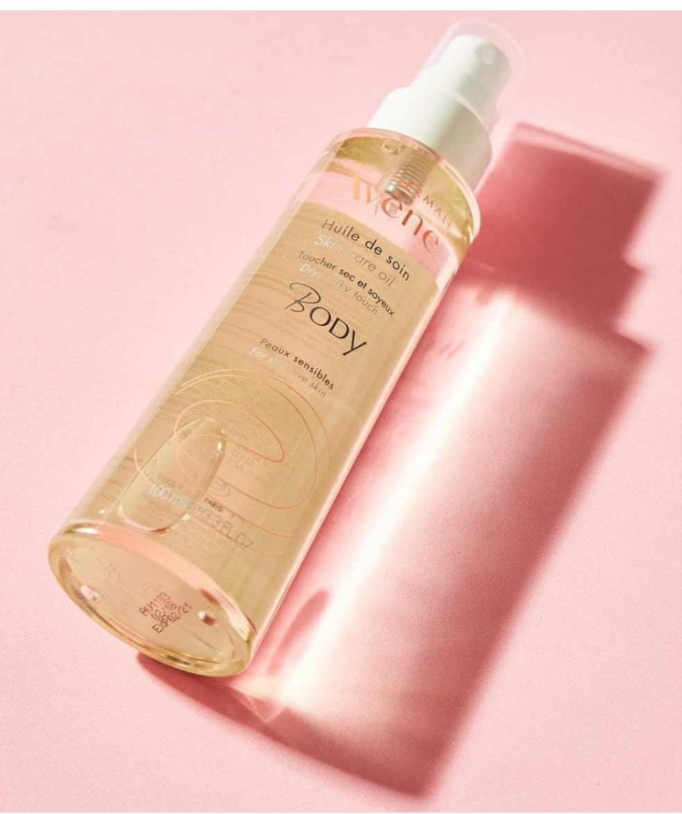 Aceite corporal Avene Dry Silky Touch - Para pieles secas y sensibles, con protección antioxidante.