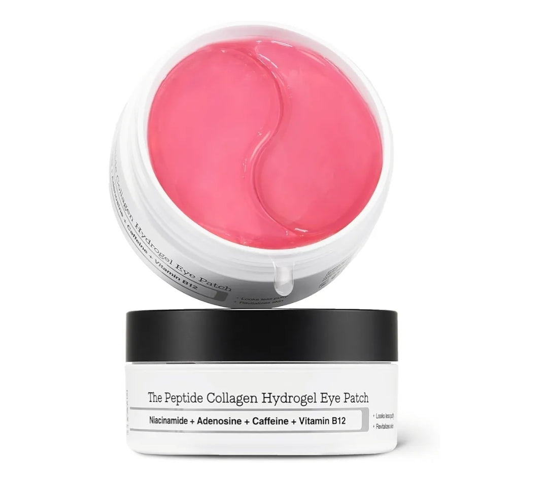 COSRX Peptide Collagen Hydrogel Eye Patch - Puffy Eyes and Dark Circles, Under Eye Mask - 4 powerful peptides and collagen, work to reduce puffiness, hydrate & revitalize - 30 Pairs