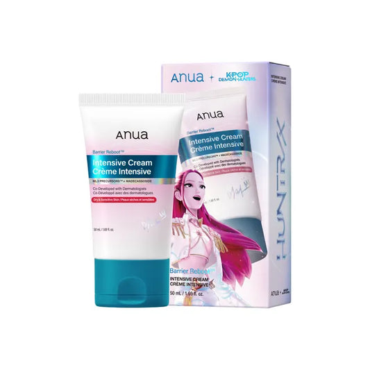 Anua Barrier Intensive Cream - Colaboración con K-Pop - 1.69 oz - Repara y fortalece la barrera de la piel, calmando la piel seca y sensible