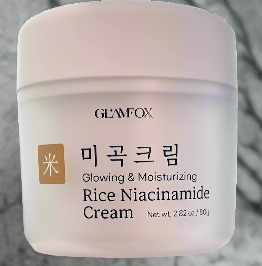 Glamfox Rice Niacinamide Glowing & Moisturizing Cream - Intense hydration, brighten the skin, and strengthen the skin's barrier