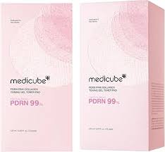 medicube Toner Pads Salmon DNA PDRN Pink Collagen Jelly Pad, Gel Toner Pad, Niacinamide, Madecassoside, Retinol, Soothing, Radiance, Uneven Skin Tone