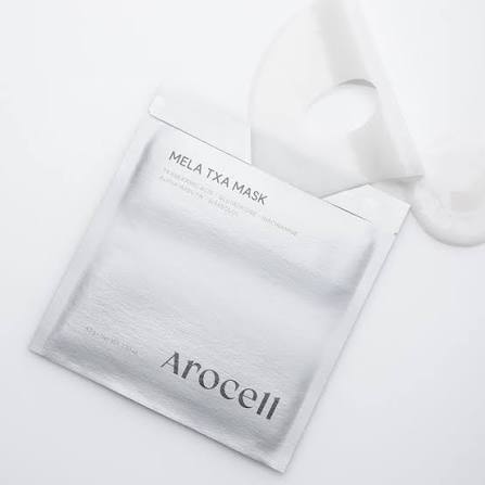 AROCELL Mela TXA Brightening Hydrogel (1 Mask)-Tranexamic Acid + Phyco-tonic™ + Melatoninsome | Dark Spot, Melasma & Uneven Tone Care
