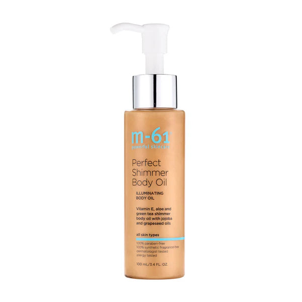 M-61 Perfect Shimmer Body Oil - Hydrating Soothing Glowy Body Oil - Quickly absorbed - Deep hydration, soothes and softens dry skin