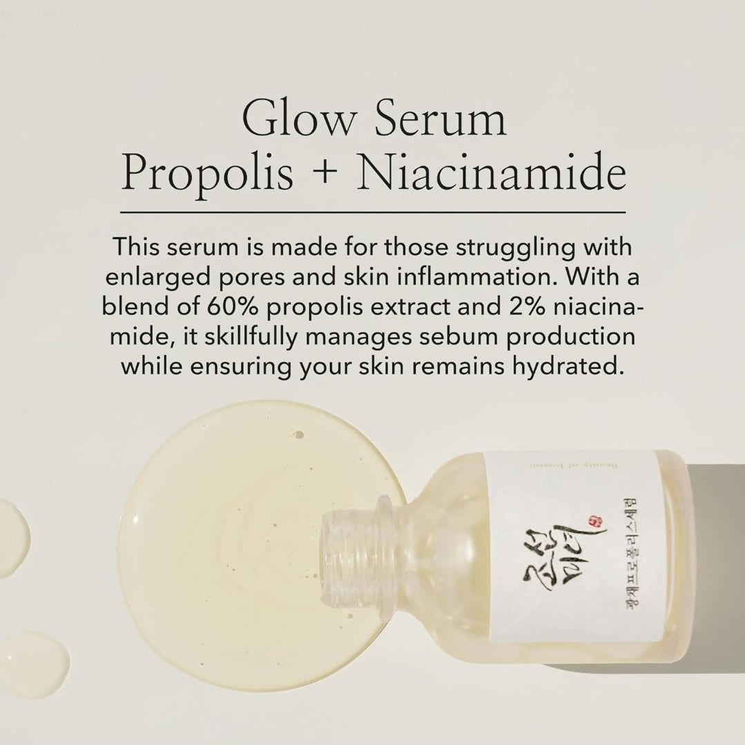 Suero iluminador Beauty of Joseon con propóleo y niacinamida, hidratante facial calmante