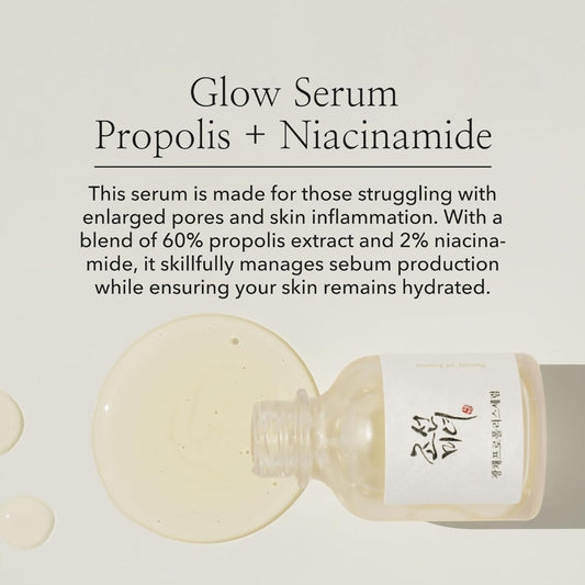 Beauty of Joseon Glow Serum Propolis and Niacinamide Hydrating Facial Soothing Moisturizer