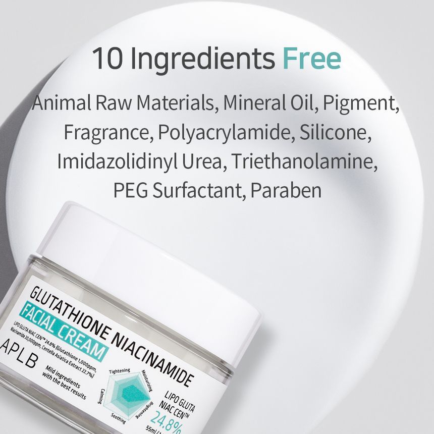 Crema facial de glutatión y niacinamida APLB