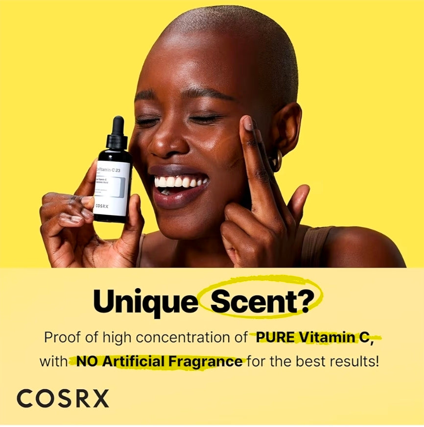 COSRX Pure Vitamin C 23% Serum with Vitamin E & Hyaluronic Acid - Hydrating Facial Serum for Fine Lines, Uneven Skin Tone & Dull Skin