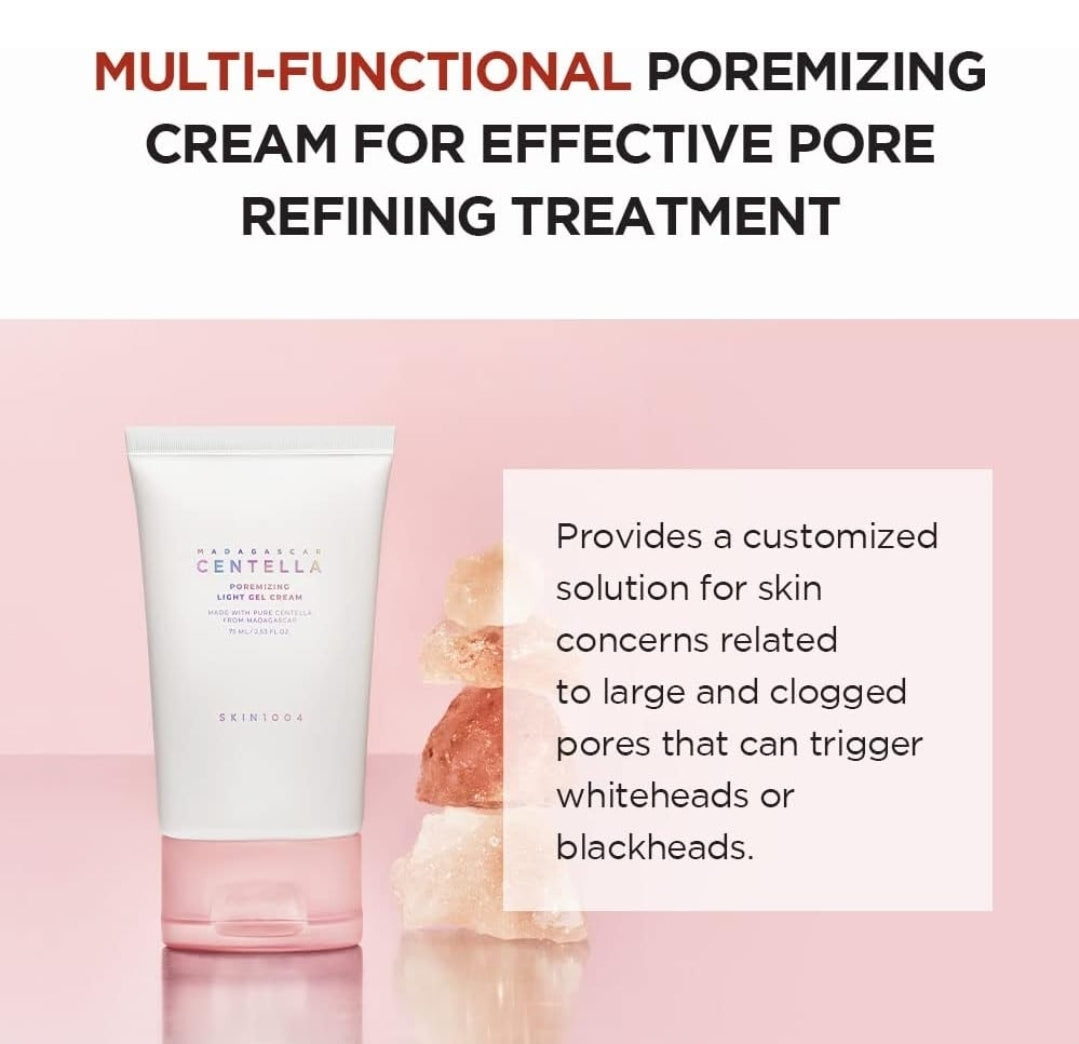 SKIN1004 Madagascar Centella Poremizing Light Gel Cream - Tightens Pores & Soothes