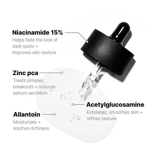 COSRX The Niacinamide 15 Face Serum - For enlarged pores, rough skin texture, acne control, hyperpigmentation