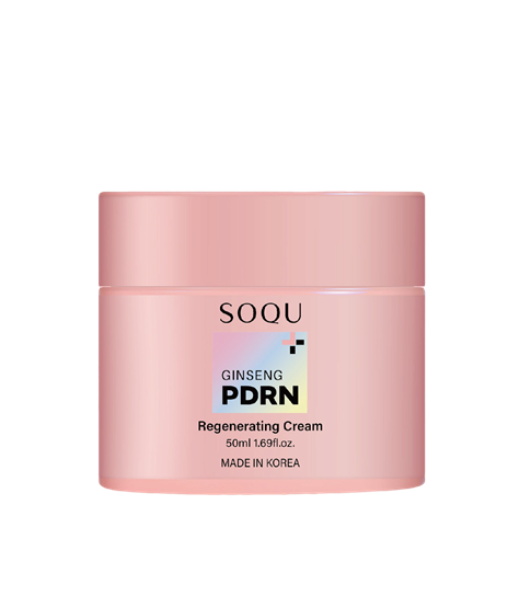 SOQU Ginseng PDRN Regenerating Cream - Refined with PhytoPDRN technology, delivers regenerative benefits and antioxidant support