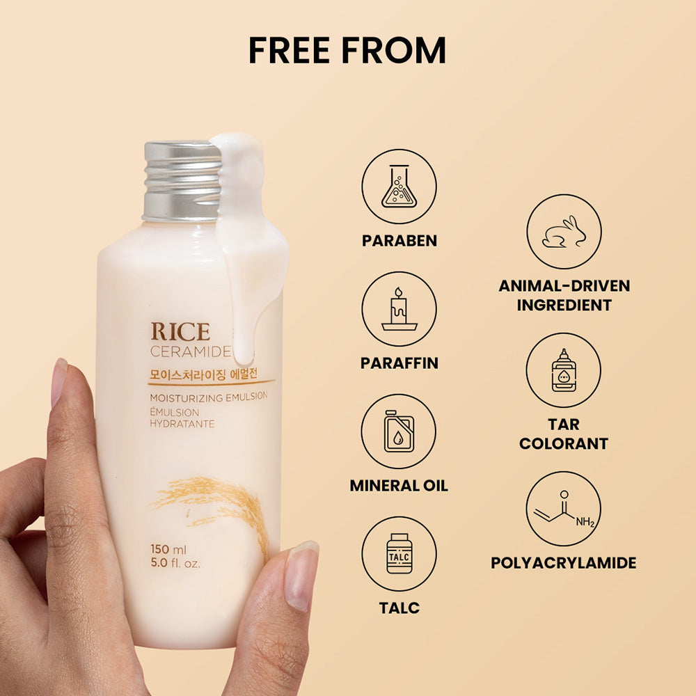 Emulsión hidratante de ceramidas de arroz de The Face Shop