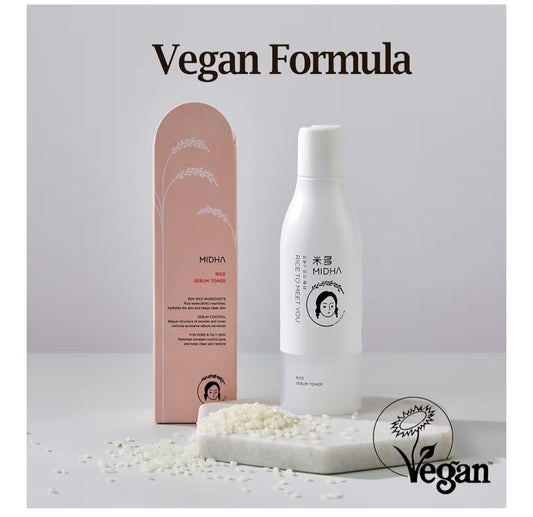 MIDHA Rice Sebum Toner - Hydrating Pore Refining - Moisturizing toner that replenishes moisture for oily and combination skin