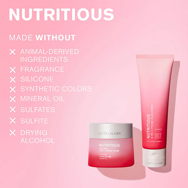Estee Lauder Nutritious 2-in-1 Foam Cleanser/Purifying Mask - Minimizes Pores - Radiant Complexion