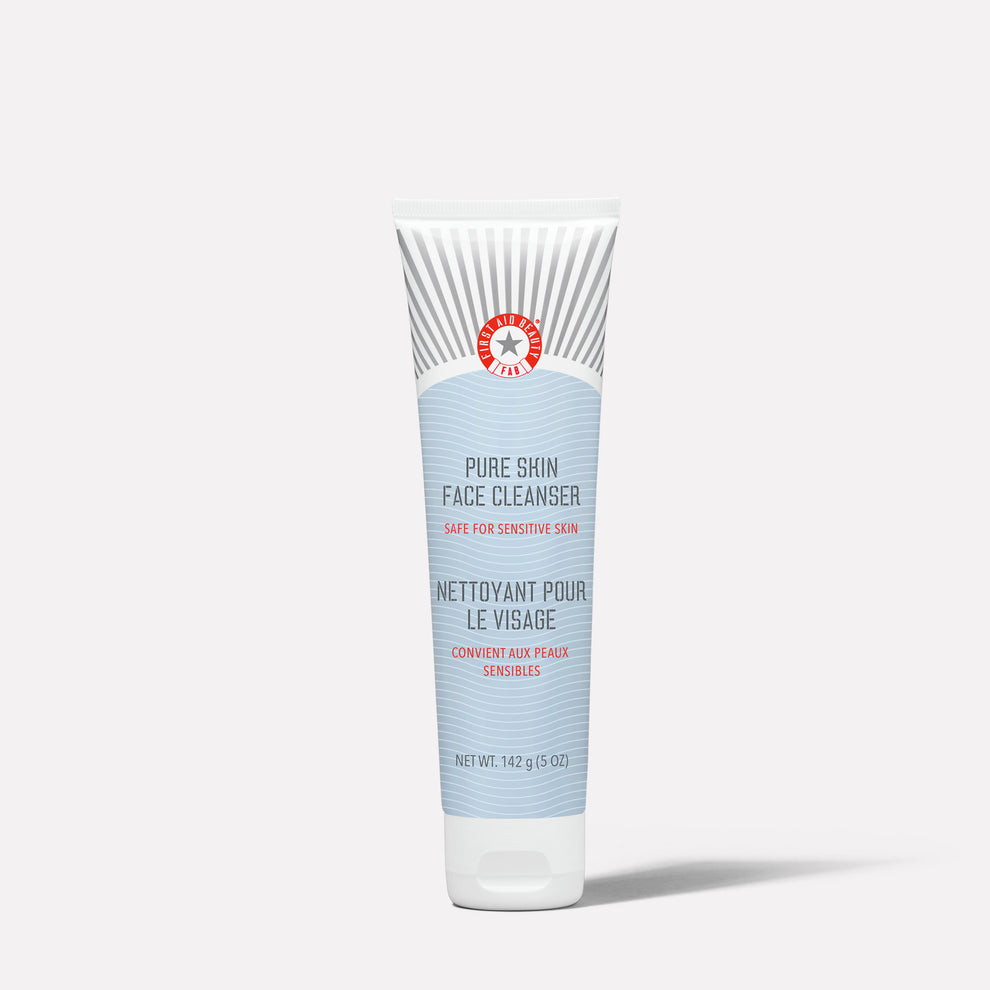 First Aid Pure Skin Face Cleanser - Solution for Dryness, Redness
