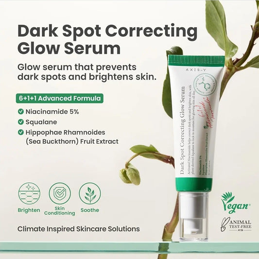 AXIS-Y Dark Spot Correcting Glow Serum - 5% Niacinamide Dark Spot Remover For Face - Vegan, Niacinamide Serum