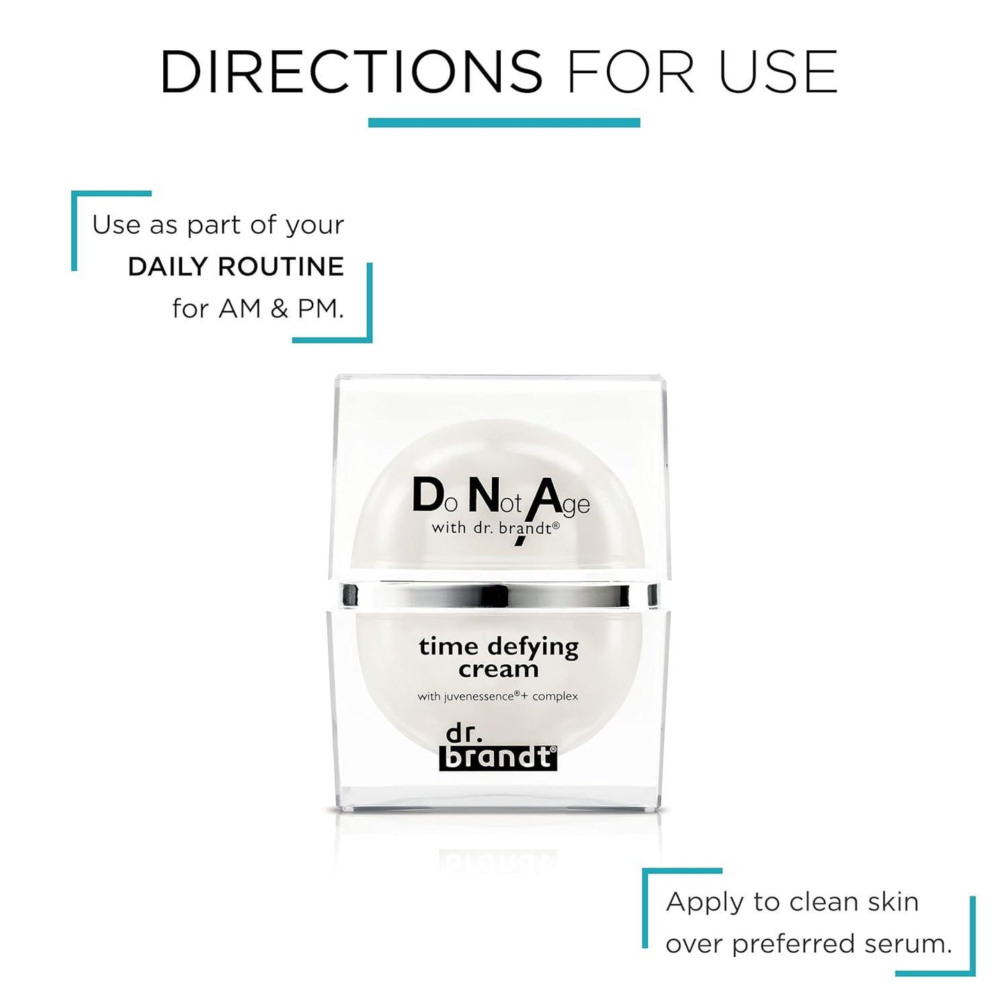 Crema para ojos con triple péptido Do Not Age del Dr. Brandt + Crema antiedad + Suero de perla transformador - Set de 3 piezas para el cuidado de la piel
