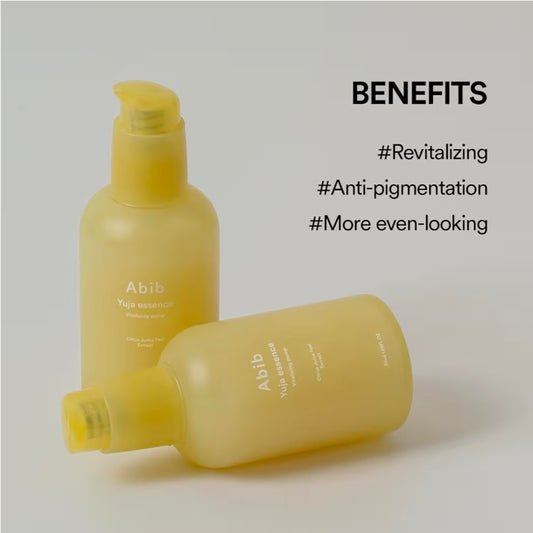 Bomba revitalizante de esencia de Yuzu de Abib: tratamiento revitalizante para imperfecciones y enrojecimiento, esencia de vitamina C, yuja y cidra