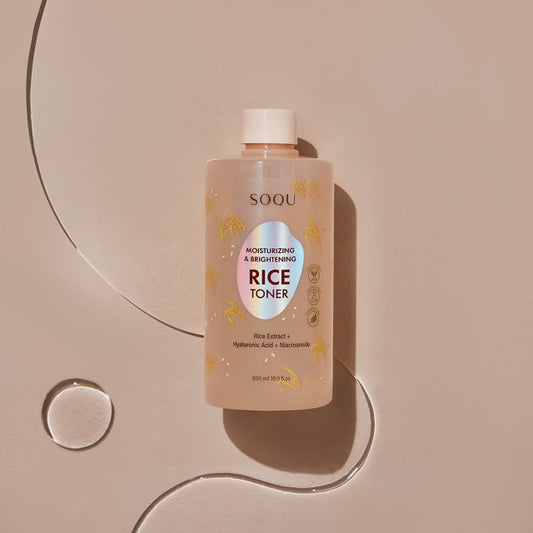 SOQU Moisturizing and Brightening Rice - Complete Skincare Set - 6 Piece Set