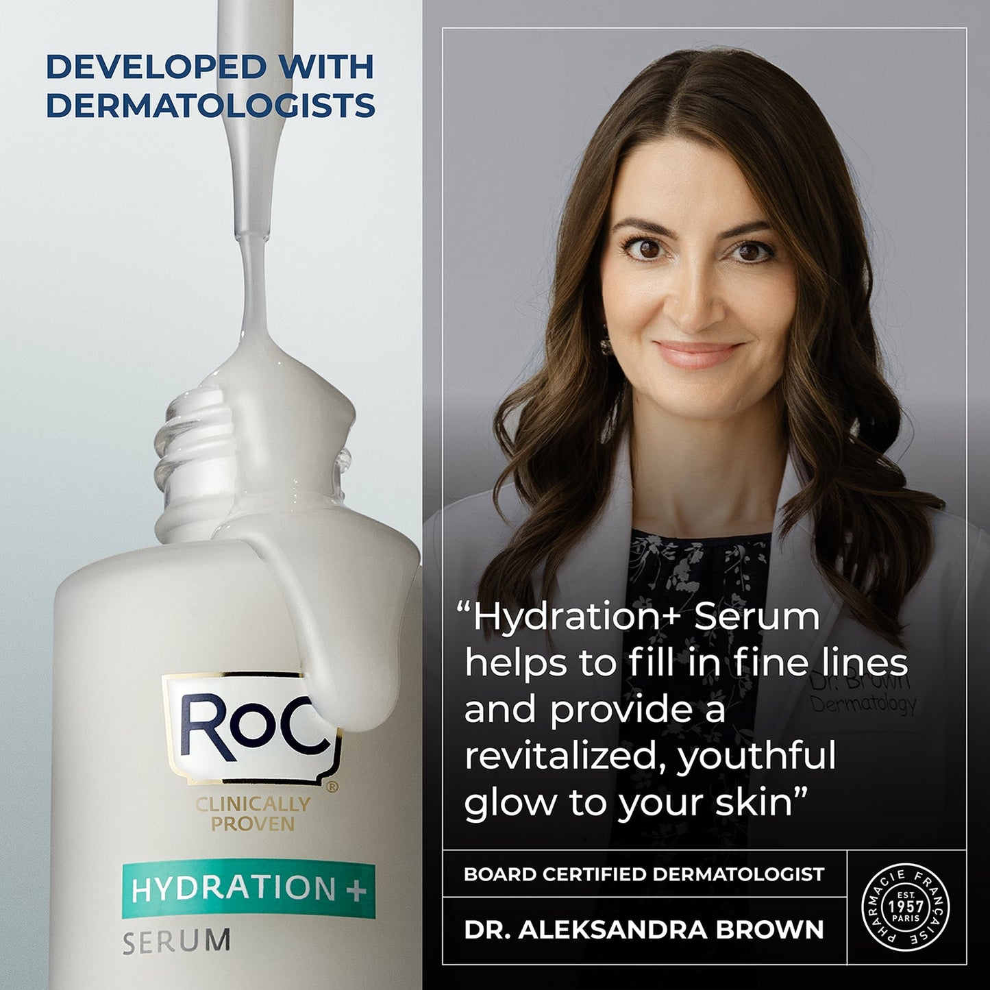 RoC Hydration+ Serum & RETINOL CORREXION Deep Wrinkle Night Cream - Antiaging Set