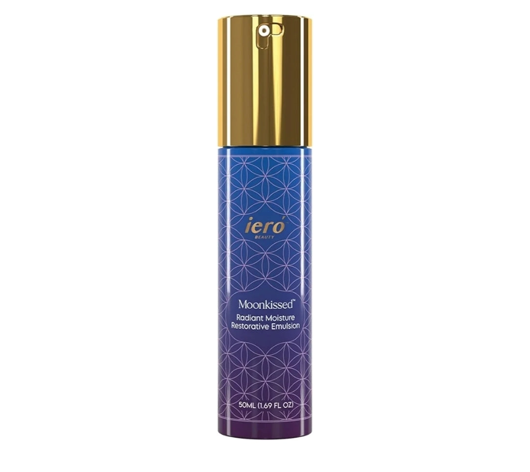 ieró Beauty Moonkissed Radiant Moisture Restorative Emulsion - Hydrating Anti-Aging Face Moisturizer, Helps Reduce Fine Lines and Wrinkles, Skincare for Day or Night, Paraben and Cruelty Free