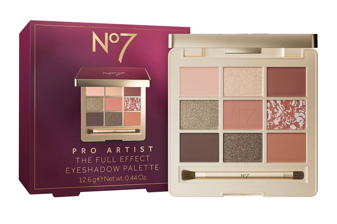 No7 Pro Artist the Full Effect Eye Shadow Palette 2025 Edition