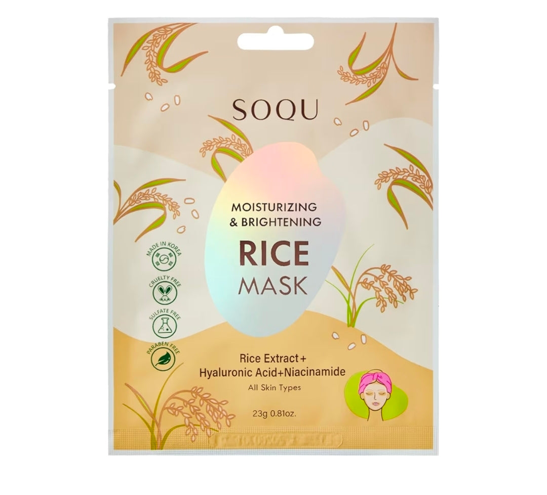 SOQU Moisturizing and Brightening Rice - Complete Skincare Set - 6 Products Set