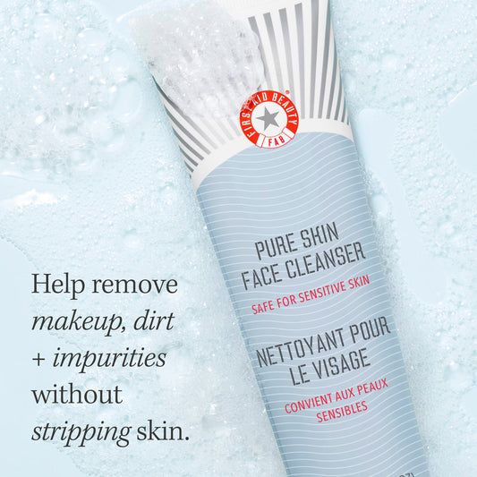First Aid Pure Skin Face Cleanser - Solution for Dryness, Redness