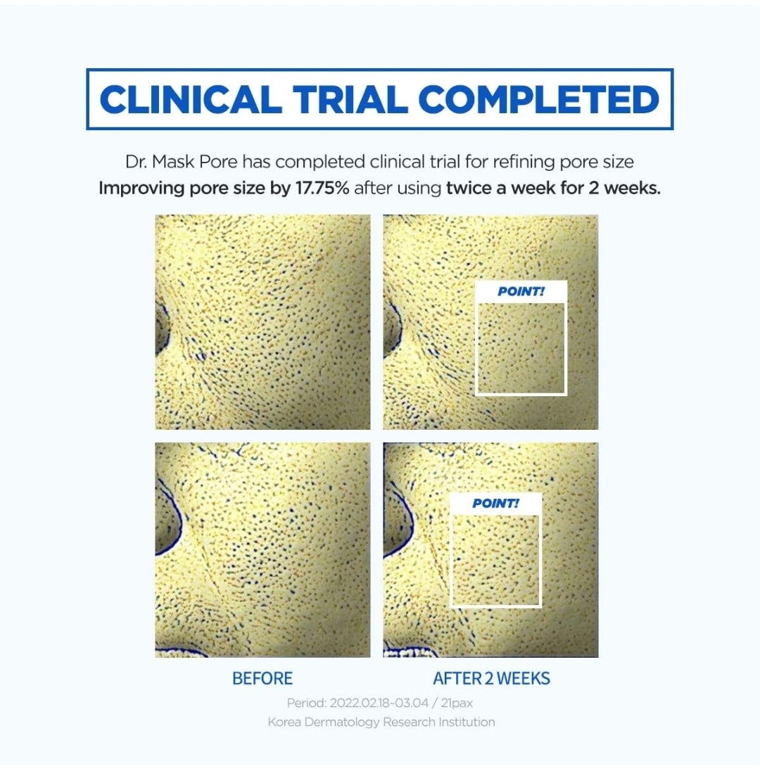 ROVECTIN Dr. Mask Pore Tightening Sheet Mask - Sebum Control and Pore Treatment - 1 Mask