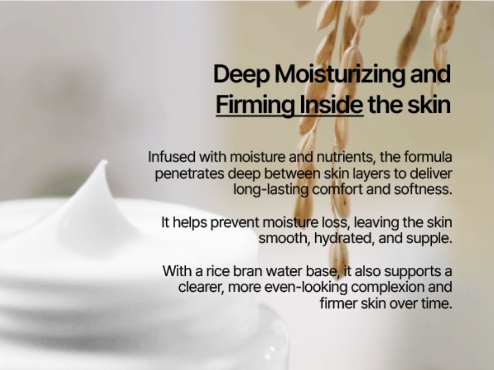 MIDHA Rice Cream - Deep Hydration Glow & Skin Barrier Support - Improves the appearance of dry, tired skin for a plump and dewy finish - Maintain a stronger, healthier skin barrier.