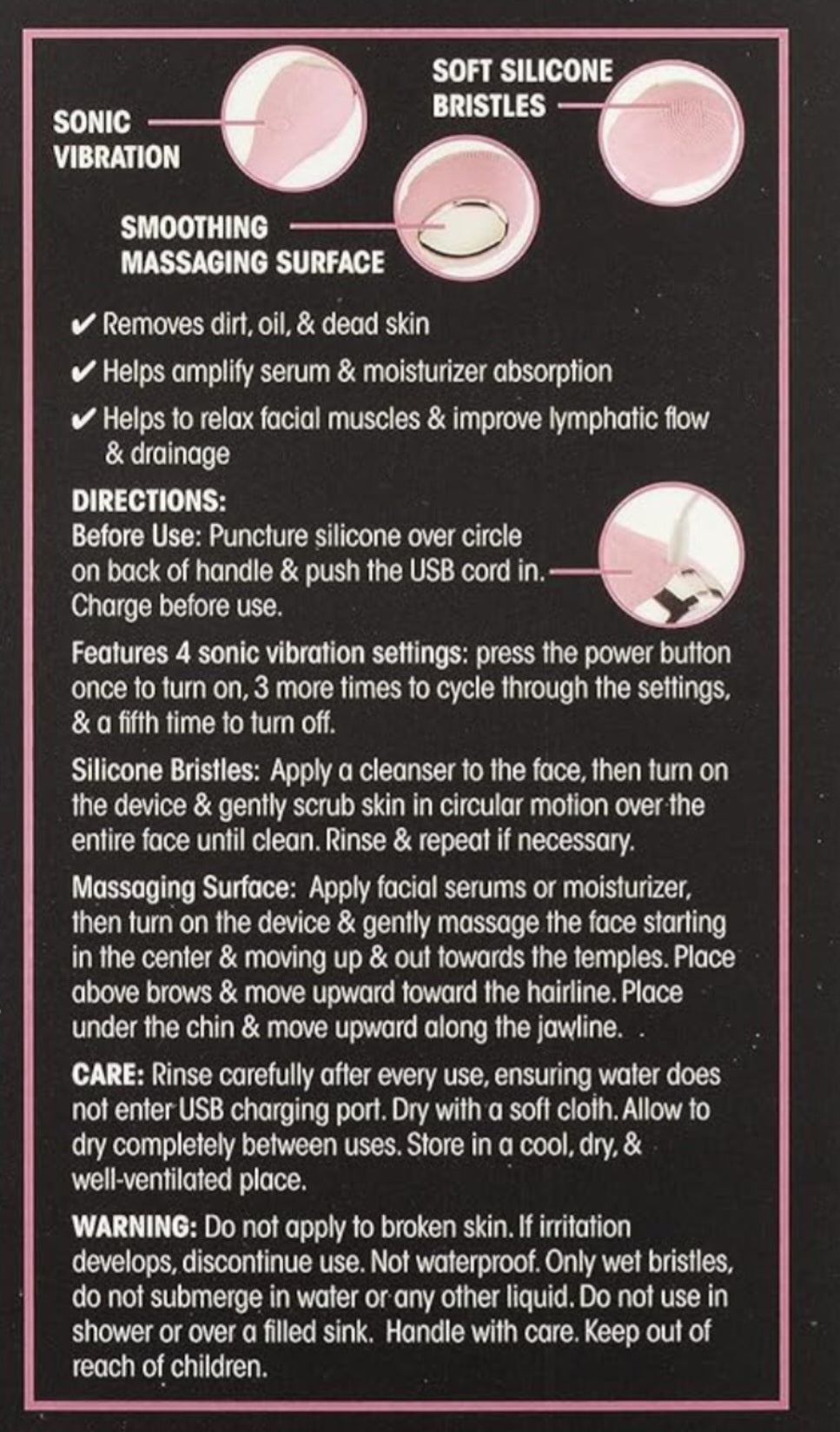 Limpiador facial Lumiglow - Exfoliante facial eléctrico