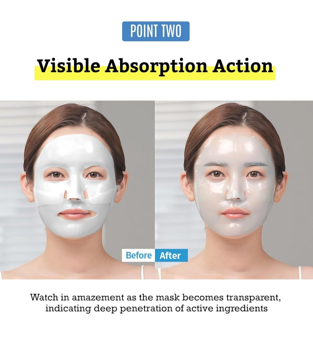 MediAnswer Vita Collagen Mask - Premium Firming & Revitalizing Hydrogel Mask with French Collagen & Vitamin Complex, Hydrating & Nourishing - 1 Mask