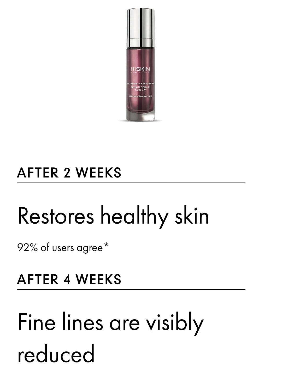 111SKIN Y Theorem Repair Serum NAC Y2 - Reduces Redness & Fine Lines. The hero product that started 111SKIN - Protects and repairs skin.