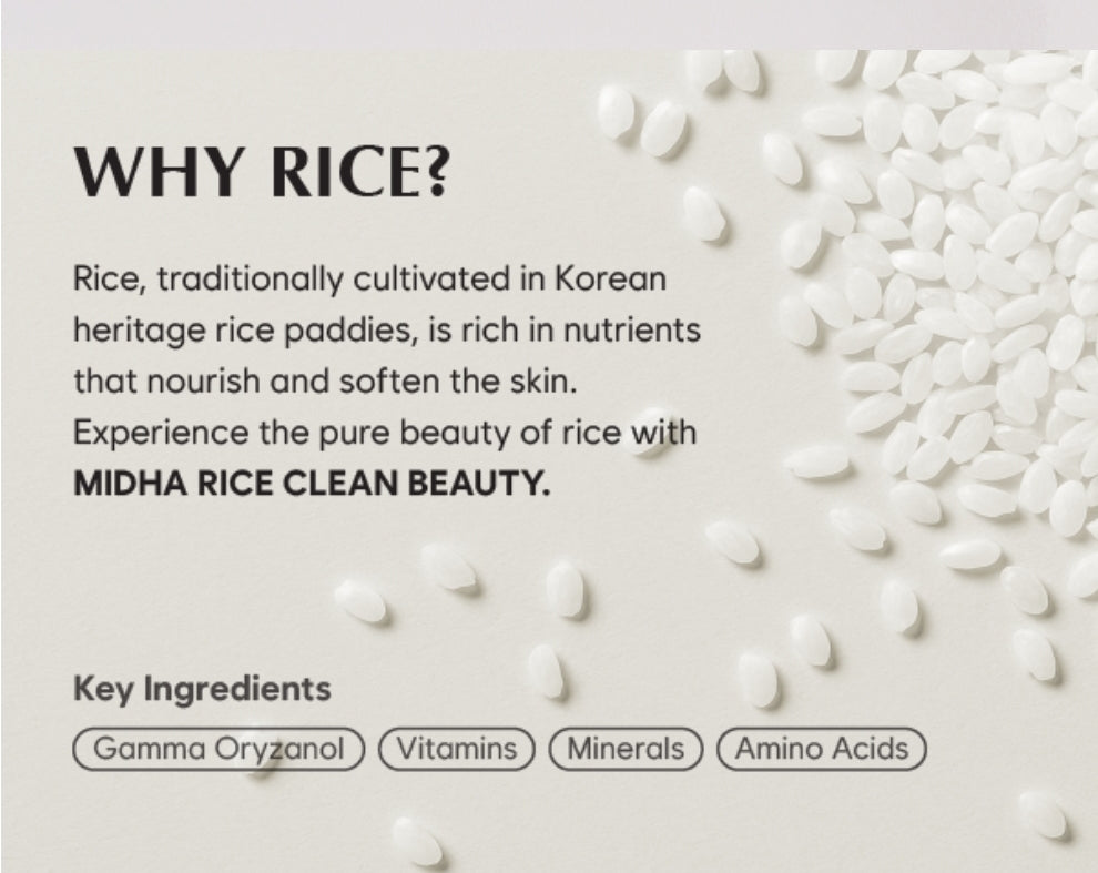 MIDHA Rice Protein Milky Serum - Deep hydration, Moisture balance, Firm Elasticity, Skin Barrier Support, Ceramide Skincare, Non-greasy finish, Smooth and hydrated, vegan
