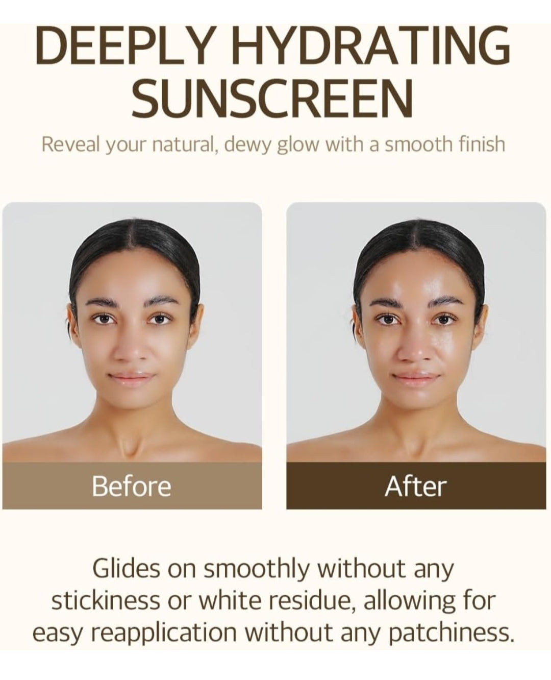 Mixsoon Bean Sunscreen SPF 50 - Airy Texture Type Lightweight No White Cast For Face Korean Glass Skin Care