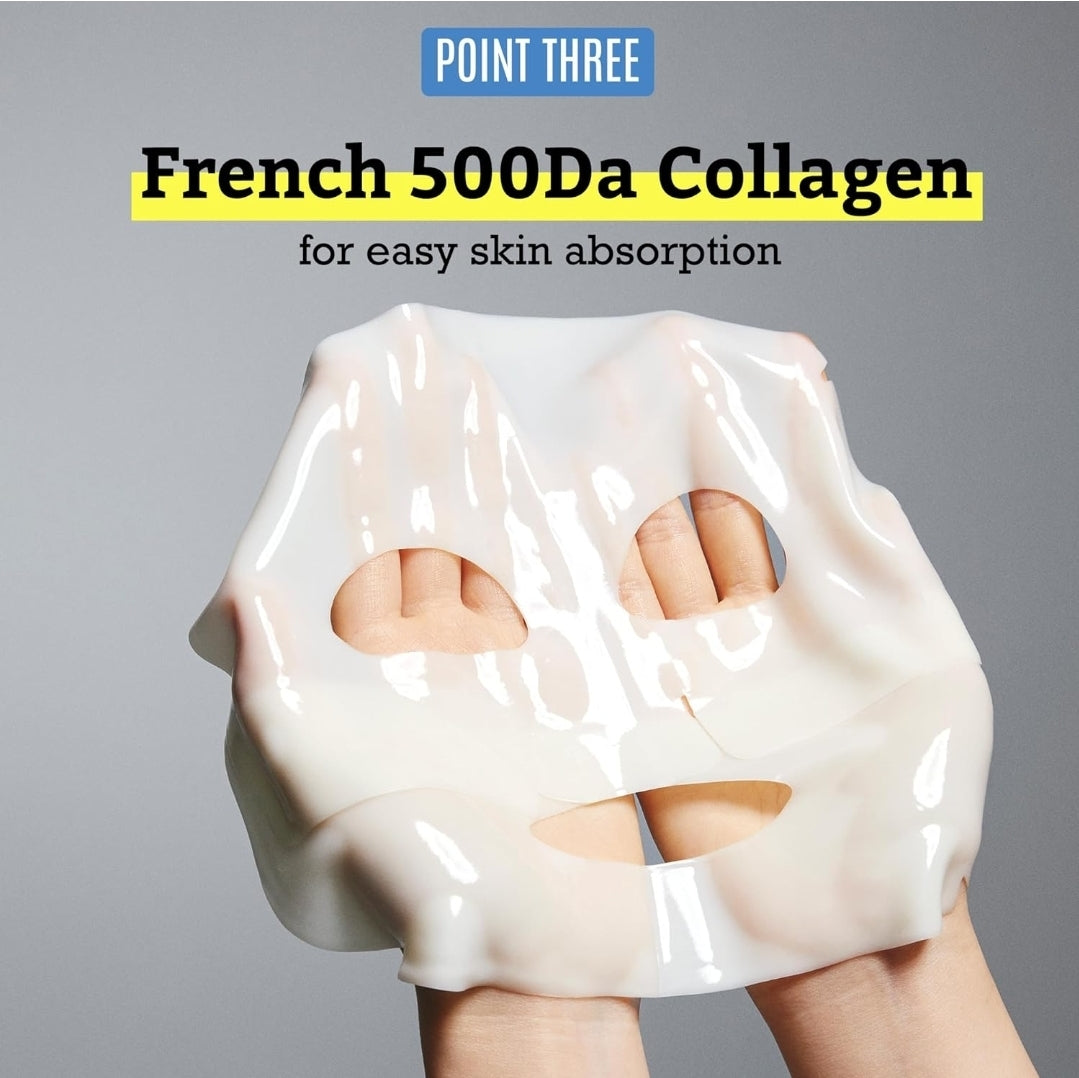 MediAnswer Vita Collagen Mask - Premium Firming & Revitalizing Hydrogel Mask with French Collagen & Vitamin Complex, Hydrating & Nourishing - 1 Mask