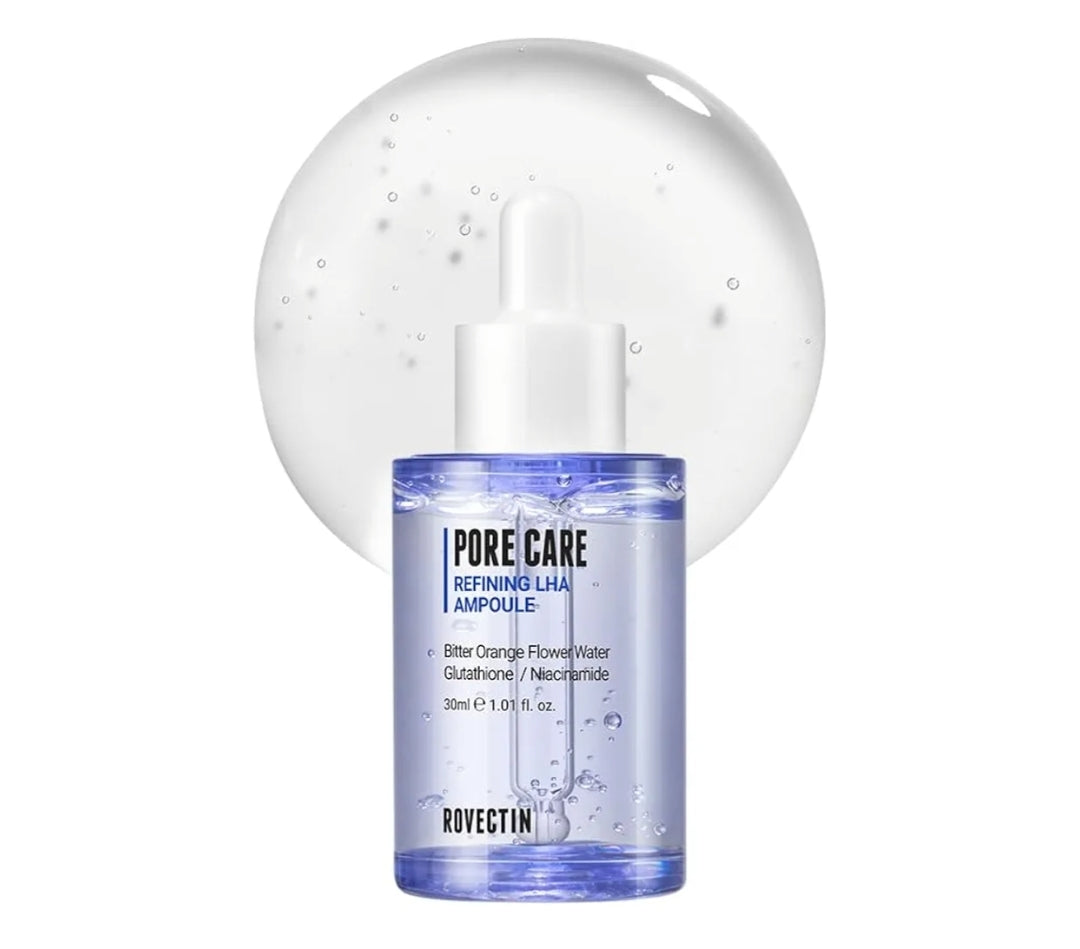 ROVECTIN Pore Care Refining LHA Ampoule - Gentle and Daily Ampoule with Neroli, Mild Exfoliant, Anti-Aging