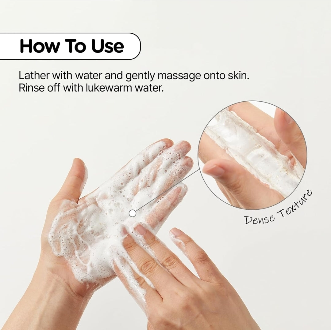 MIDHA Rice Bran Scrub Foam - Deep Cleansing, Pore Purifying & Gentle Exfoliating