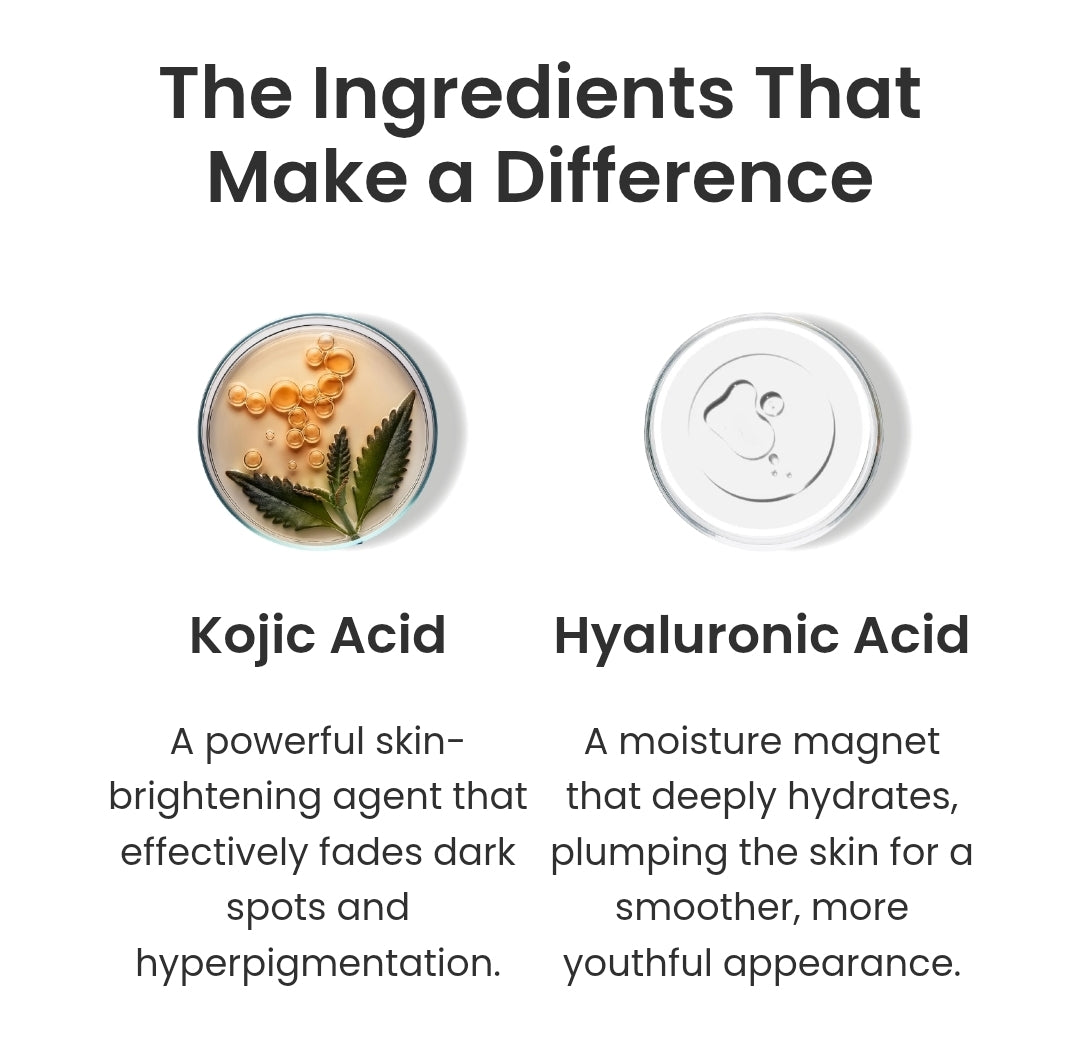 Crema ultra iluminadora con ácido kójico de Seoul Ceuticals: correctora de manchas oscuras, ácido glicólico, niacinamida, cica y AH.