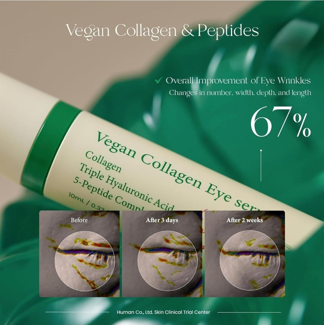 Axis-Y Vegan Collagen Eye Serum - Combats Wrinkles, Puffiness, and Dark Circles