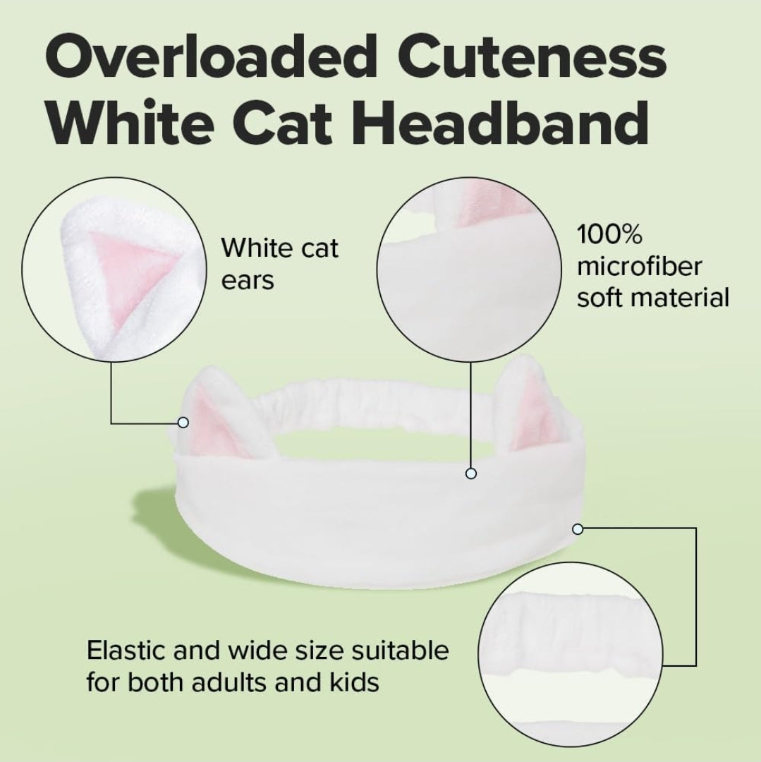 I DEW CARE Cuidado de la Piel - Hydra Vibes - Set de 3 piezas + 1 Diadema de Gato Gratis - Limpiador, suero y humectante con ácido hialurónico de diferente peso molecular