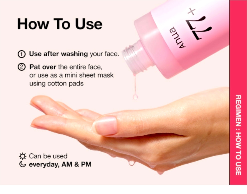 Anua Peach 77 Niacin Essence Toner - Brightening Toner for Face, Niacinamide, Panthenol, Ceramides