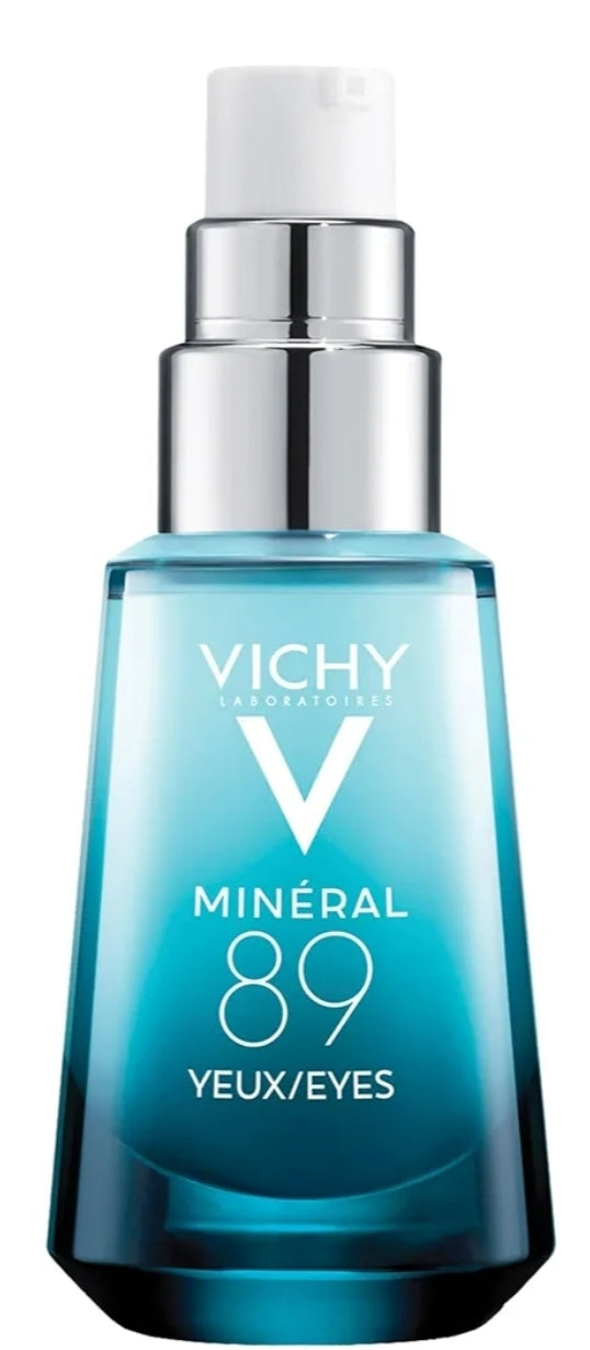 Vichy Mineral 89 Eye Serum, Crema con Ácido Hialurónico y Cafeína - Crema para el contorno de ojos