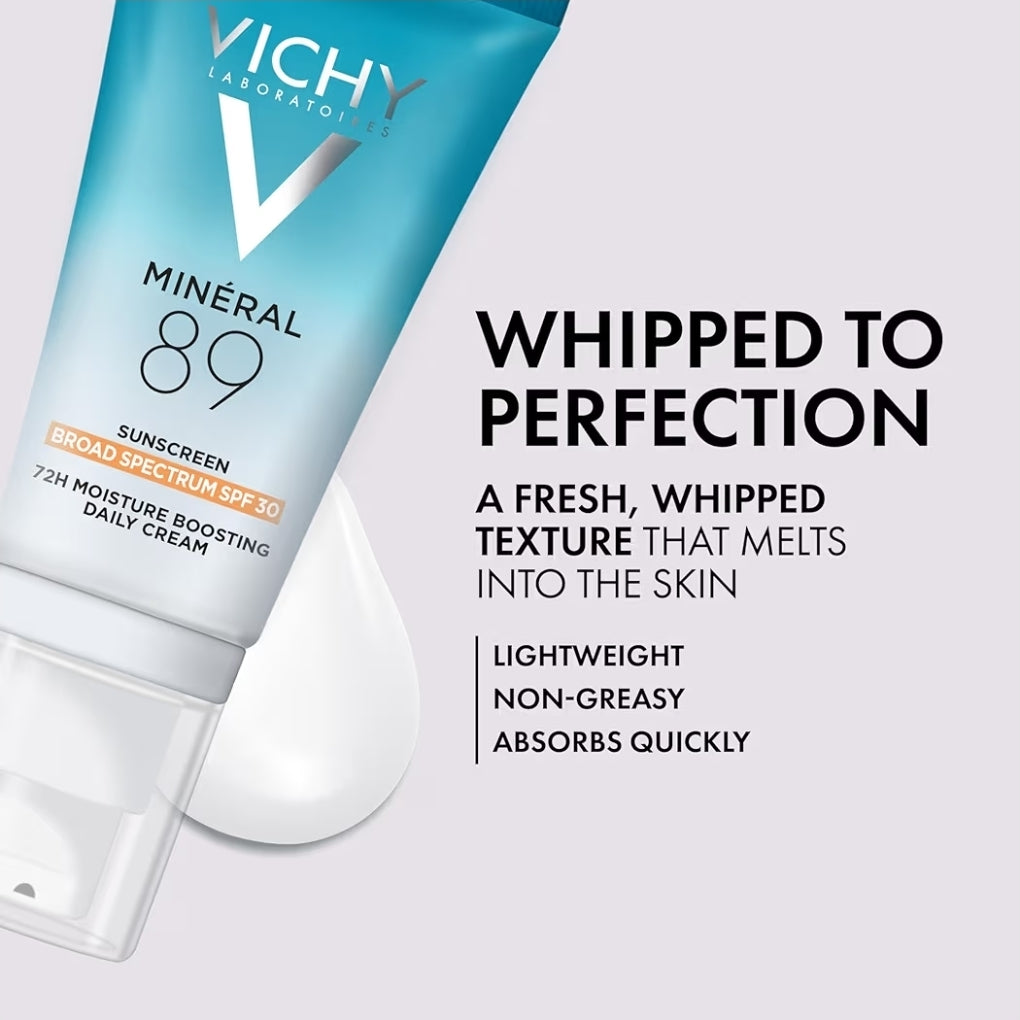 Vichy Minéral 89 Face Sunscreen SPF 30 - Hydrating Daily Sunscreen For Face